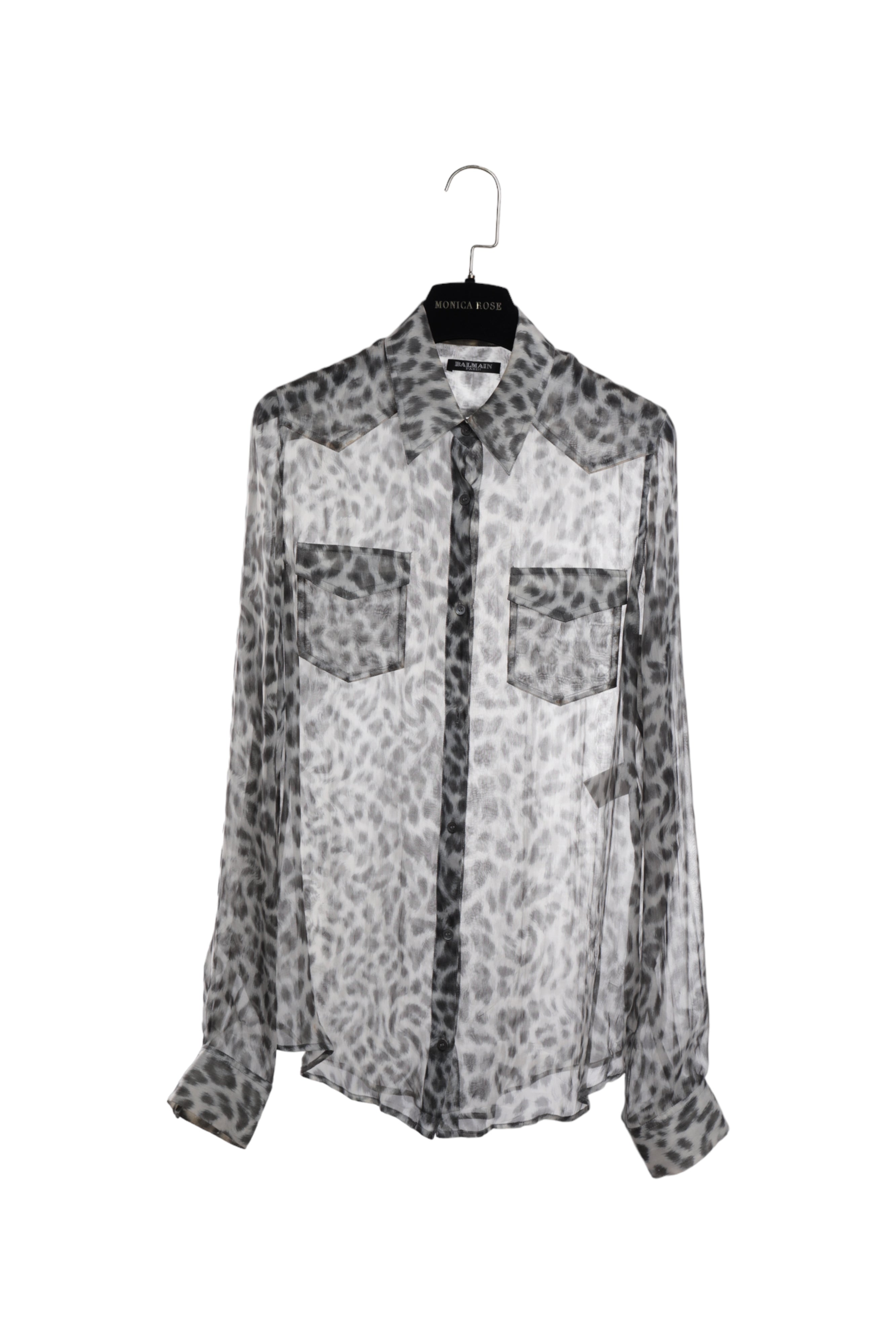 Balmain Silk Printed Button up