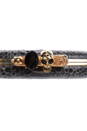 Alexander McQueen  Black Skull Knuckle Clutch