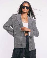 Norma Kamli Plaid Blazer