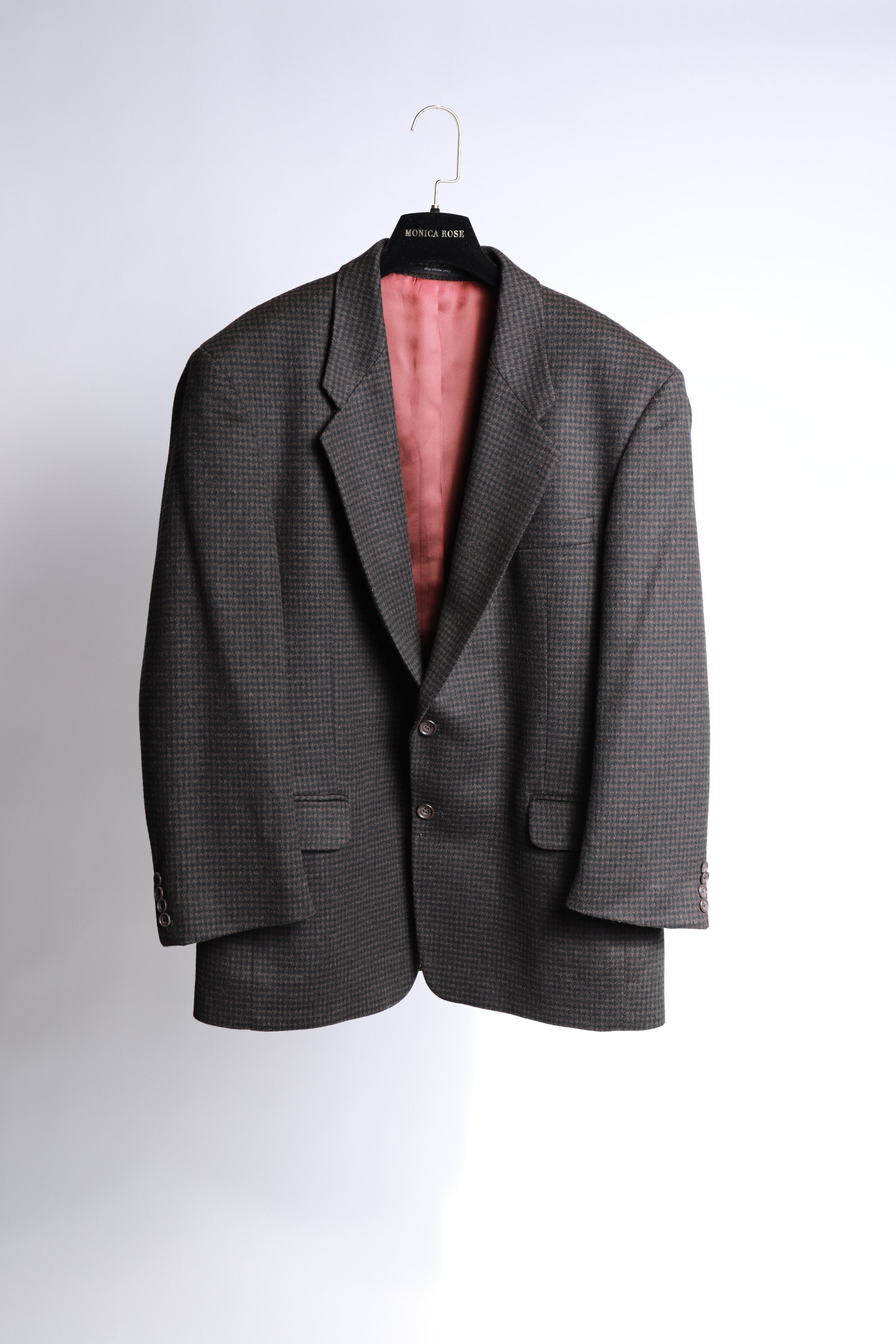 Vintage Plaid Cashmere Blazer