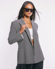 Norma Kamli Plaid Blazer
