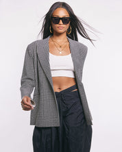 Norma Kamli Plaid Blazer