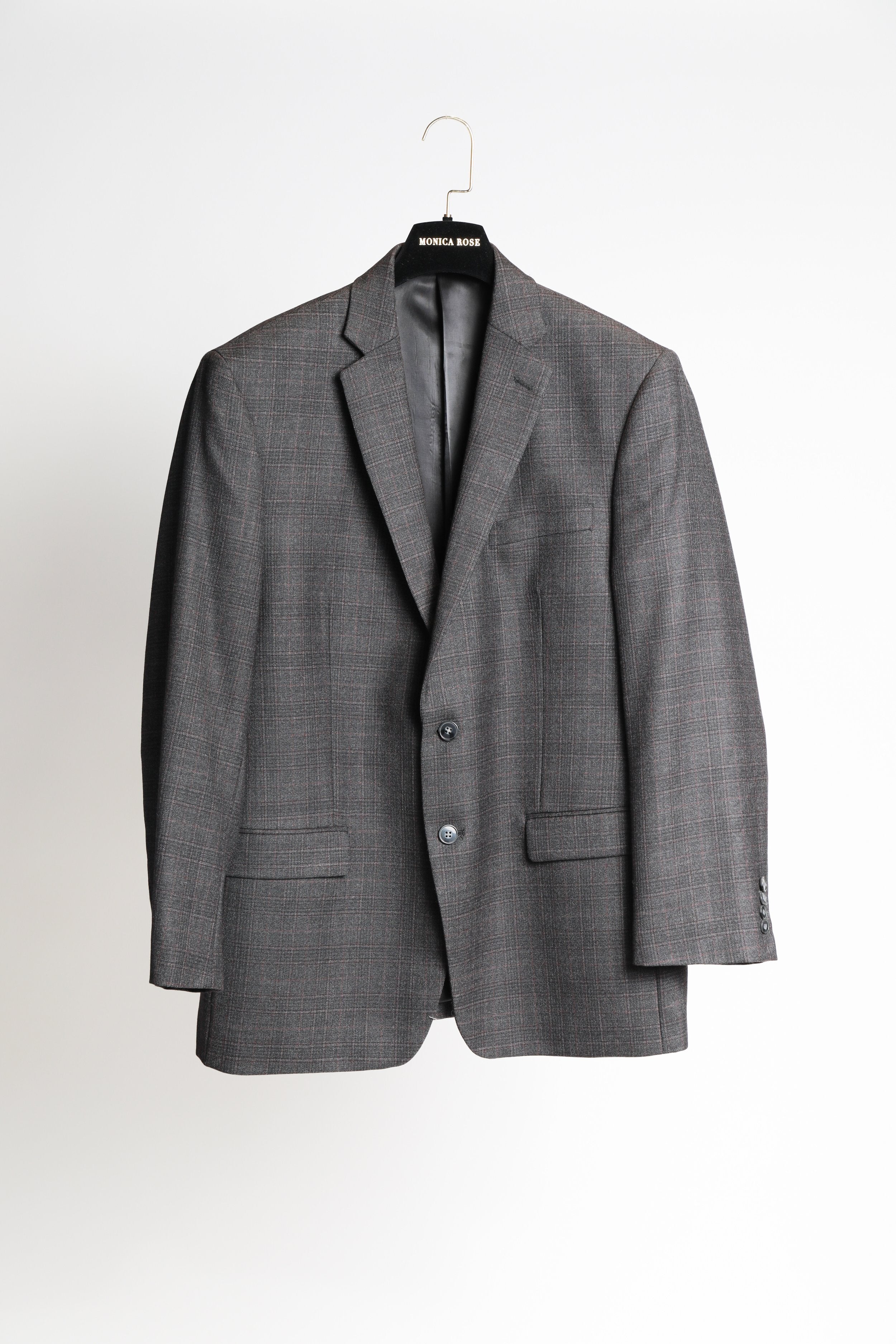 Calvin Klein Wool Plaid Blazer
