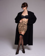 Azzedine Alaïa Vintage 90s Leopard Print Skirt