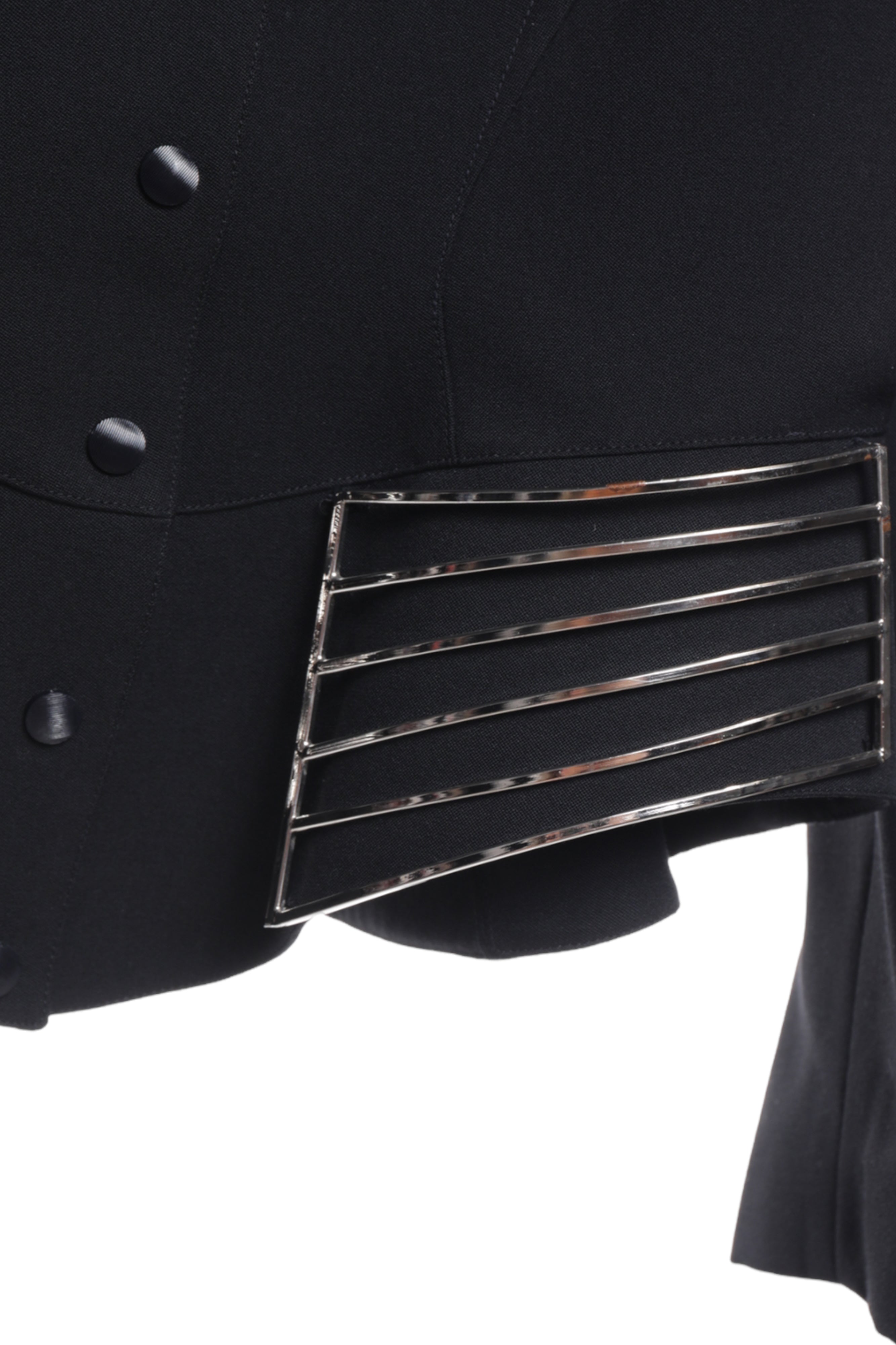 Thierry Mugler Black Futuristic Jacket
