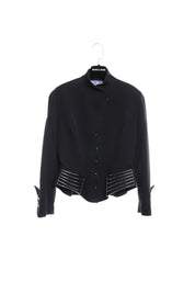Thierry Mugler Black Futuristic Jacket