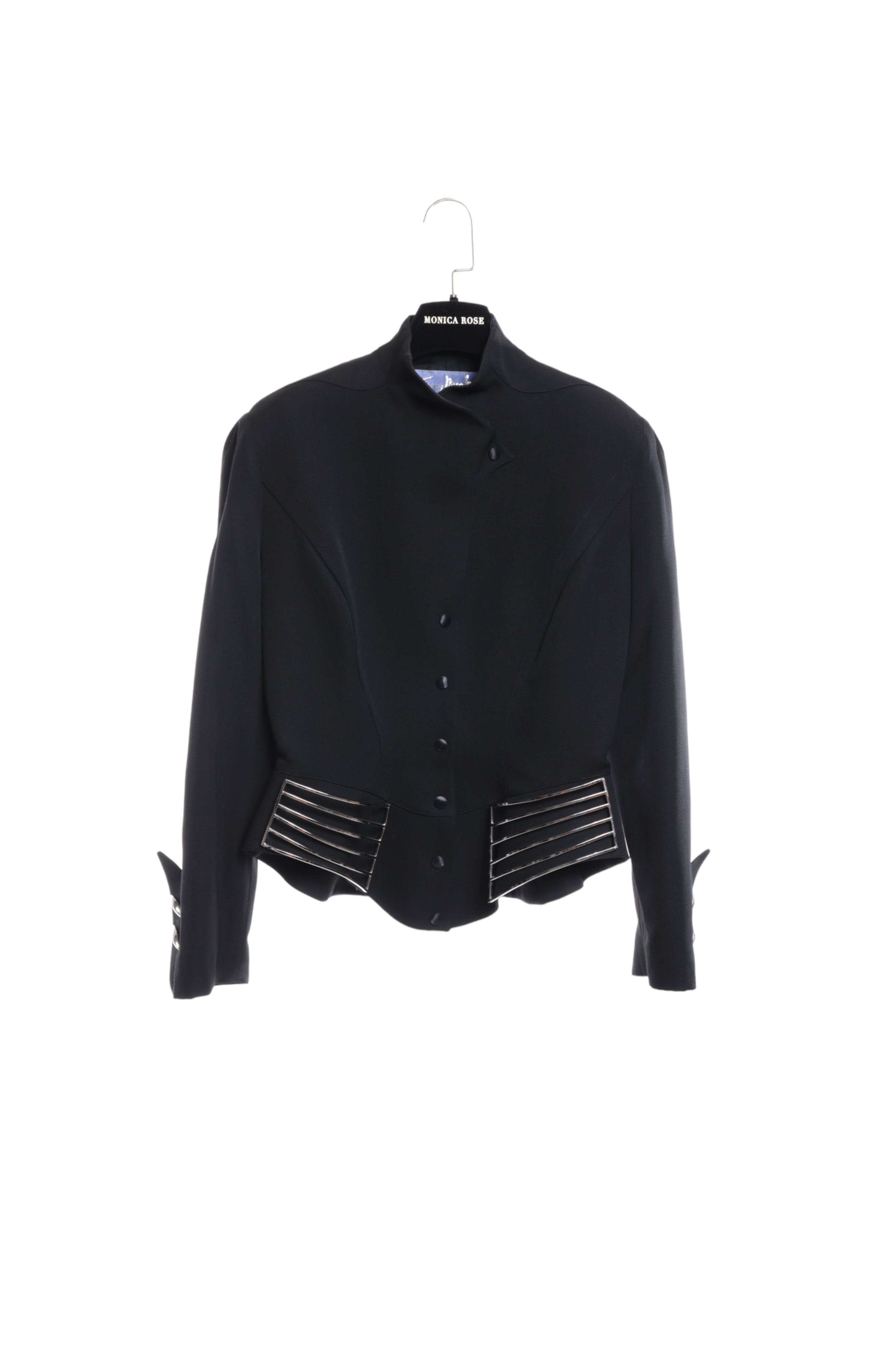 Thierry Mugler Black Futuristic Jacket