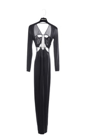 Nensi Dojaka Black Cut-Out Dress