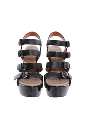 Givenchy Black Platform Studded Sandals