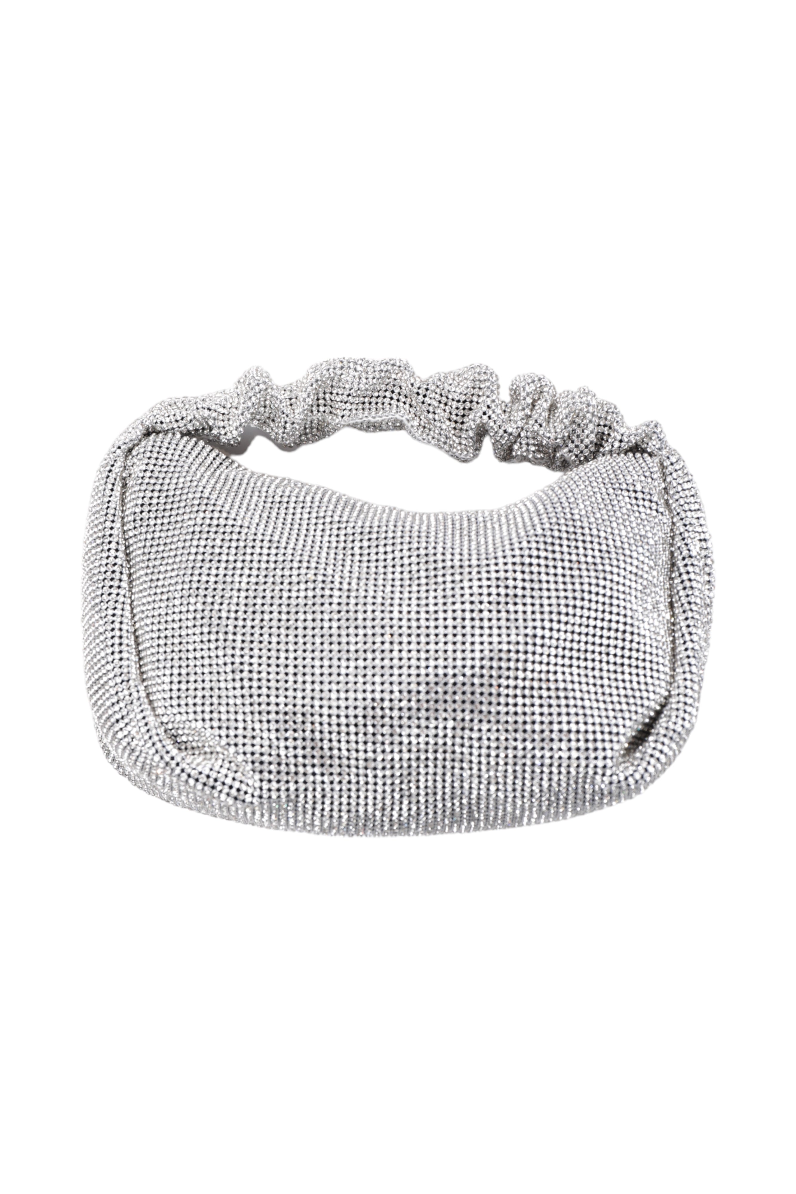Rhinestone Scrunch Handle Bag