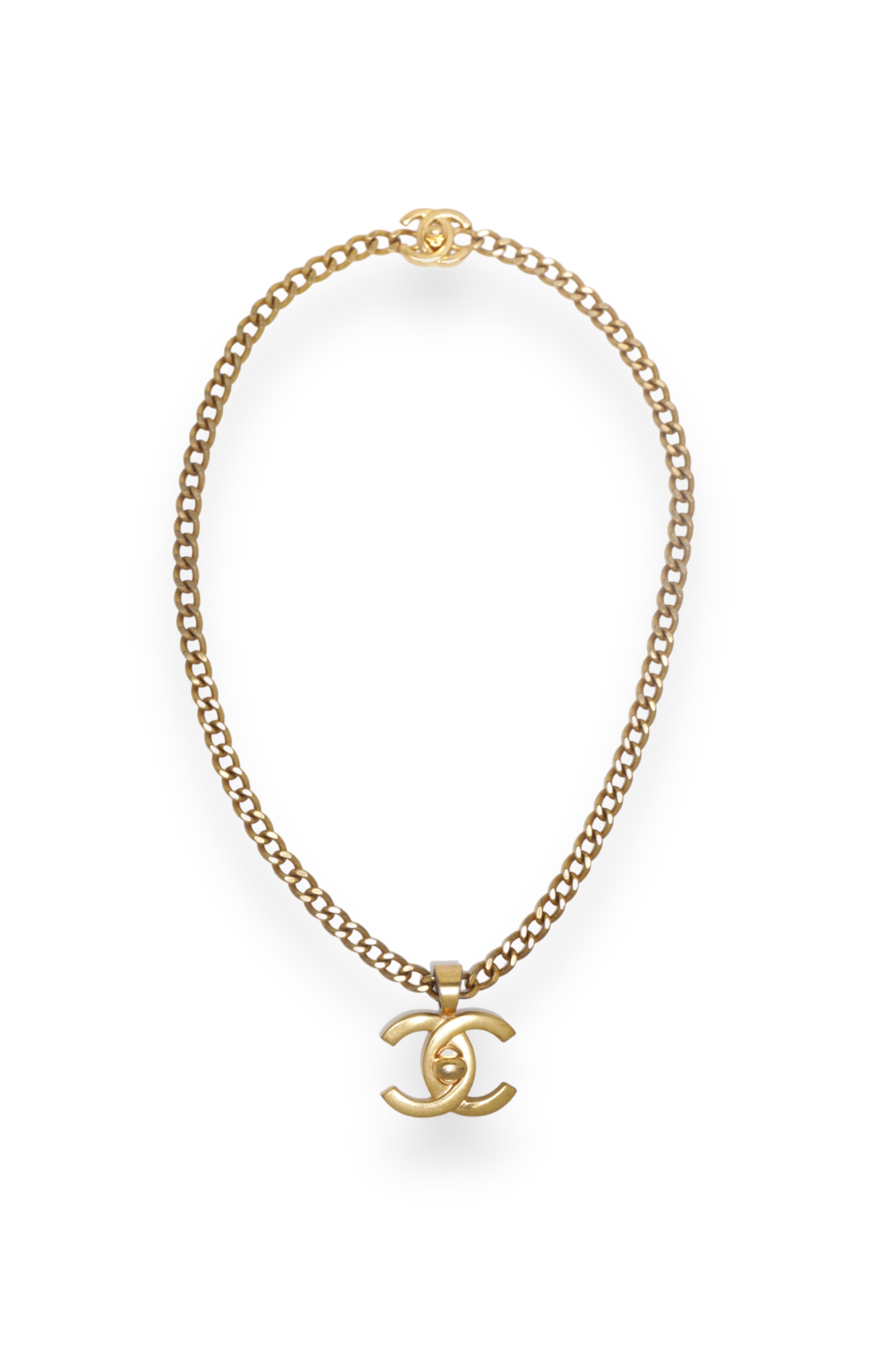 CHANEL Vintage “CC” Turnlock Necklace