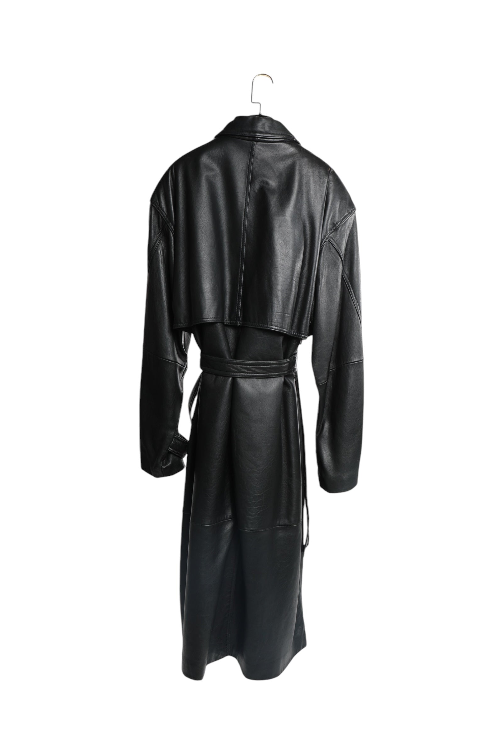 レディース AMERI RAFFINE FAKE LEATHER TRENCH COAT