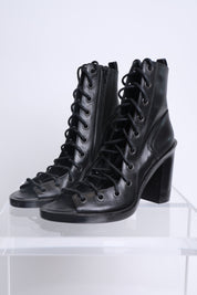 Ann Demeulemeester Lace Up Leather Boots