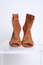 Gianvito Rossi "Marnie" Woven Booties